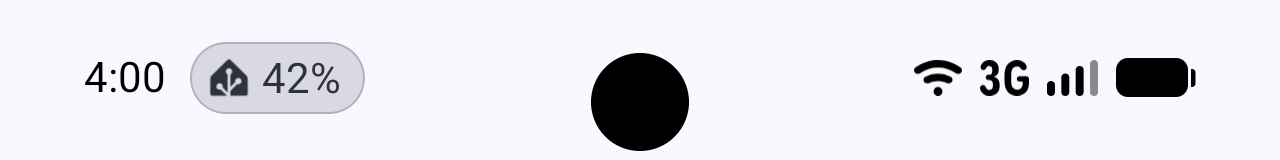 Status bar chip when using critical text